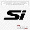 Si car decals, truck decals, vehicle decals, honda car decals, car stickers, decals for cars, stickers for cars
