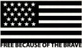 American Flag Car Decal